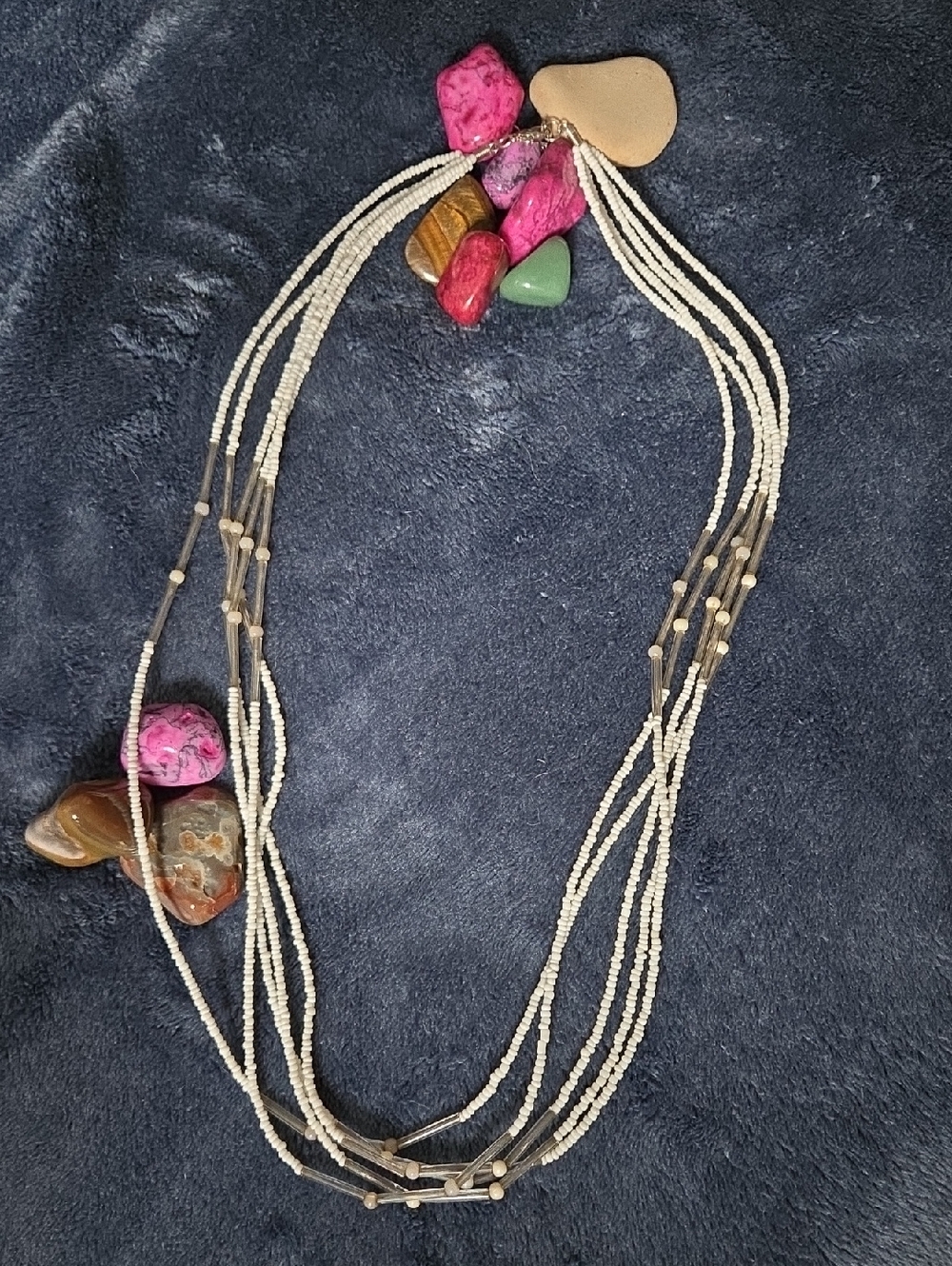 Native American Style Multi-Strand  Beaded Necklace. NWT.